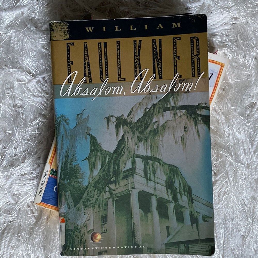 2/$25 - Absalom, Absalom - Book by Author William Faulkner Fiction Liter…